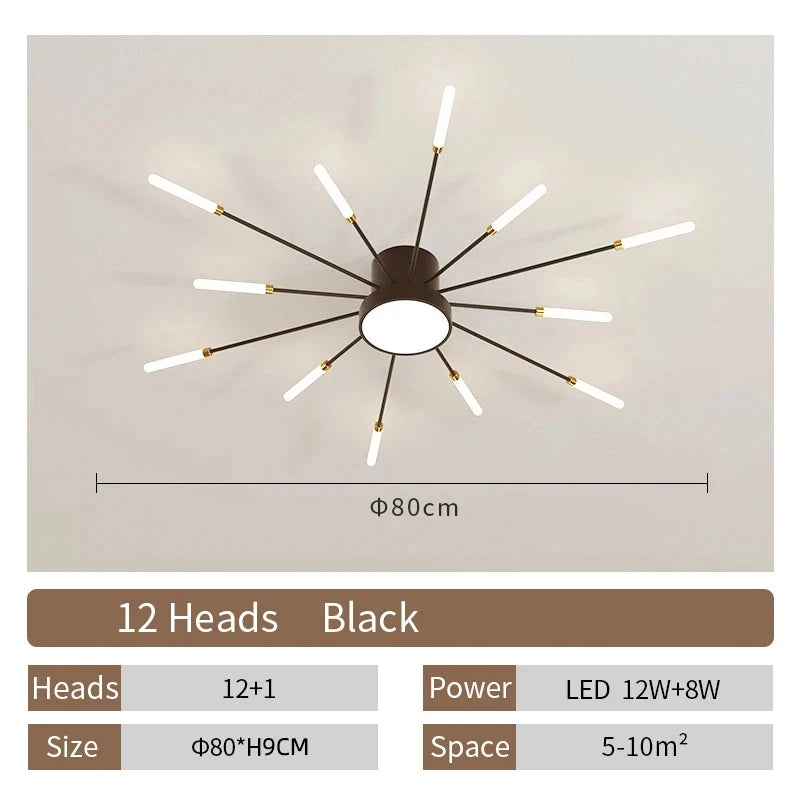 Fan-Shaped LED Ceiling Lamp