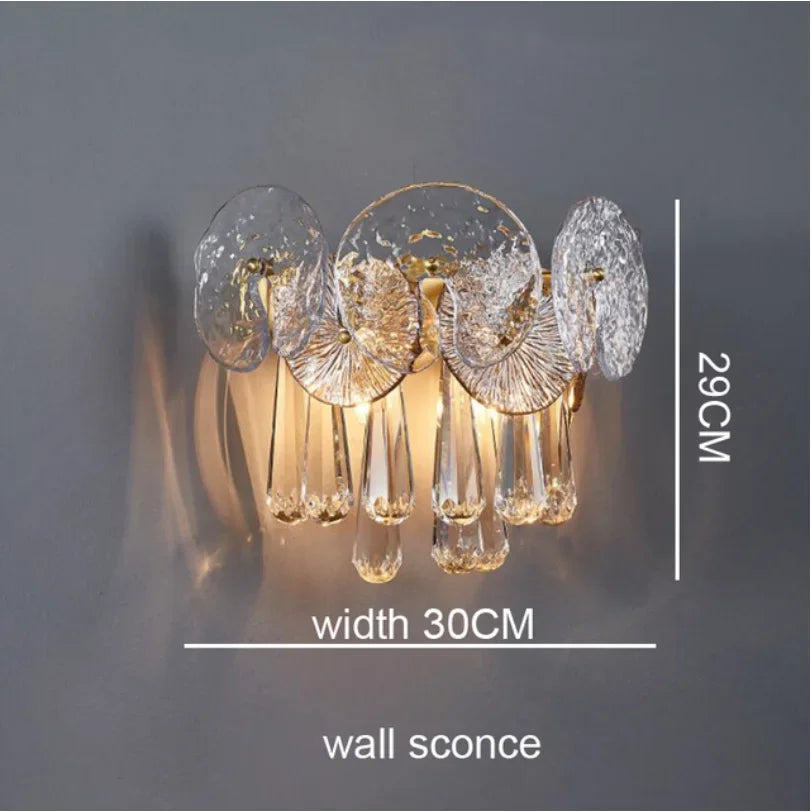 Luxury Crystal Lotus Pendant Light