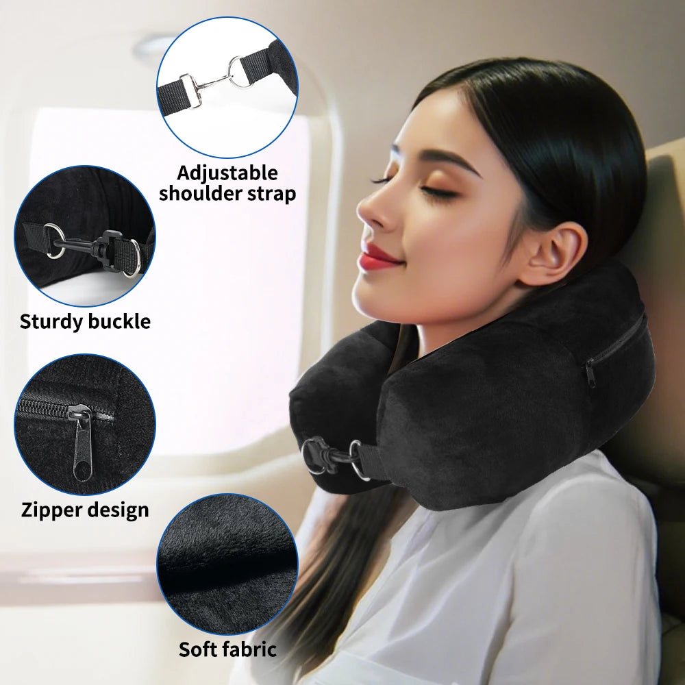Innovative Travel Neck Pillow Organizer