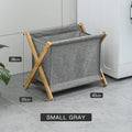 Foldable Bamboo Laundry Basket Organizer