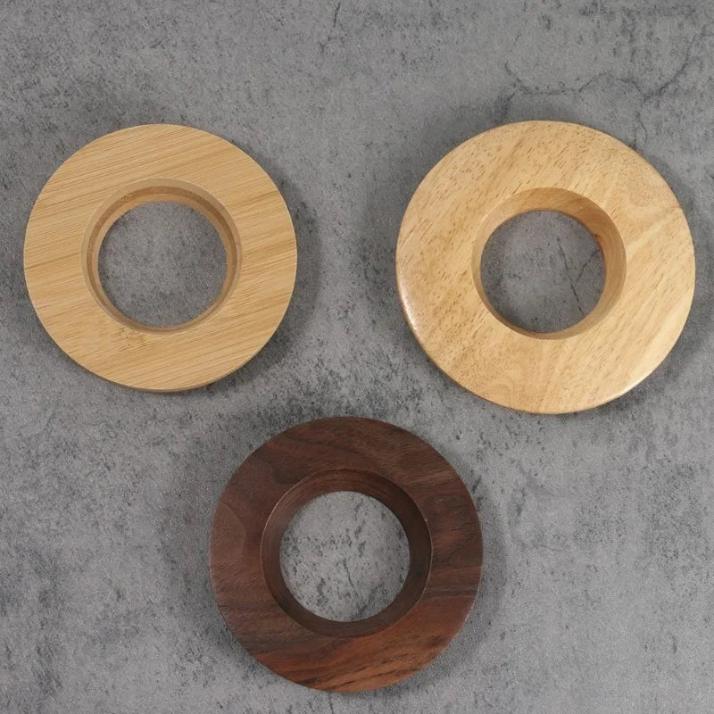 Wooden Pour-Over Coffee Stand