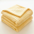 Pure Cotton Waffle Weave Blanket