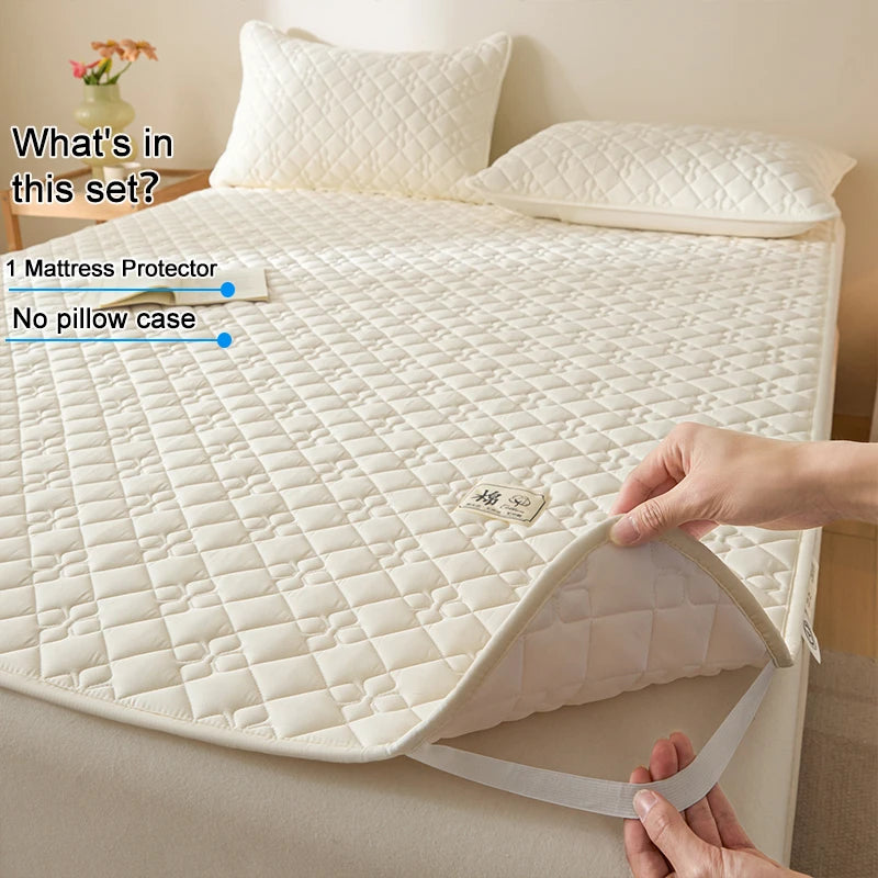 Hotel-Style Quilted Waterproof Mattress Protector