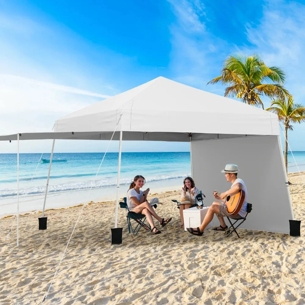 10×10 ft Pop-Up Canopy Tent with Wheeled Carry Bag