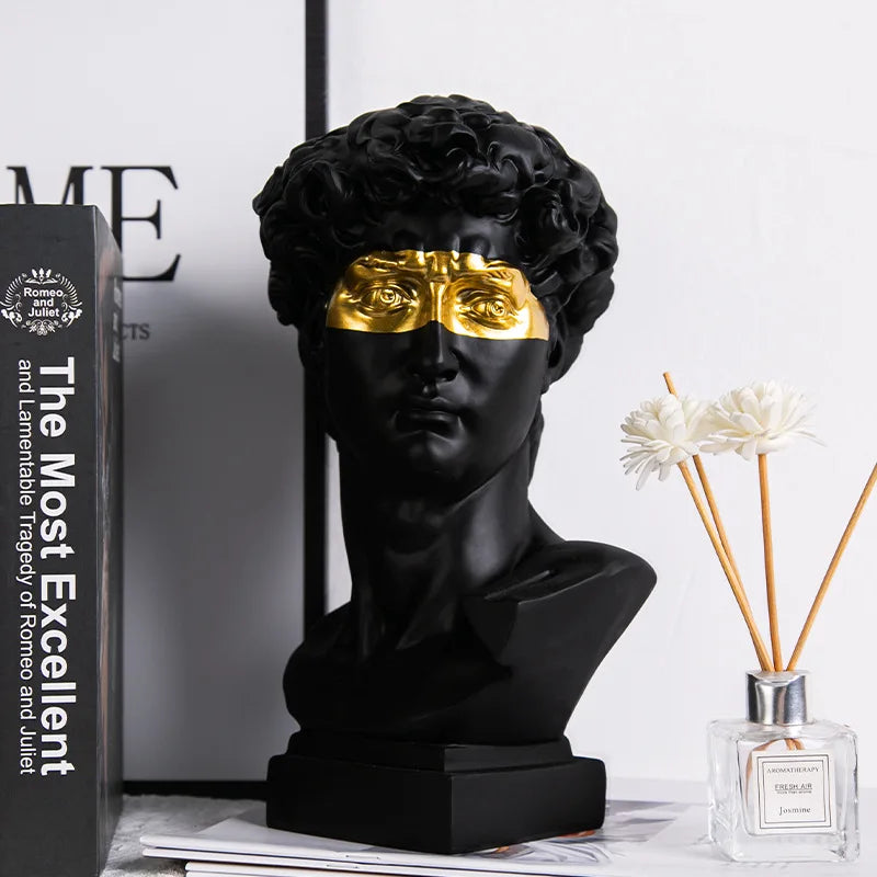 European David Head Resin Bust Sculpture