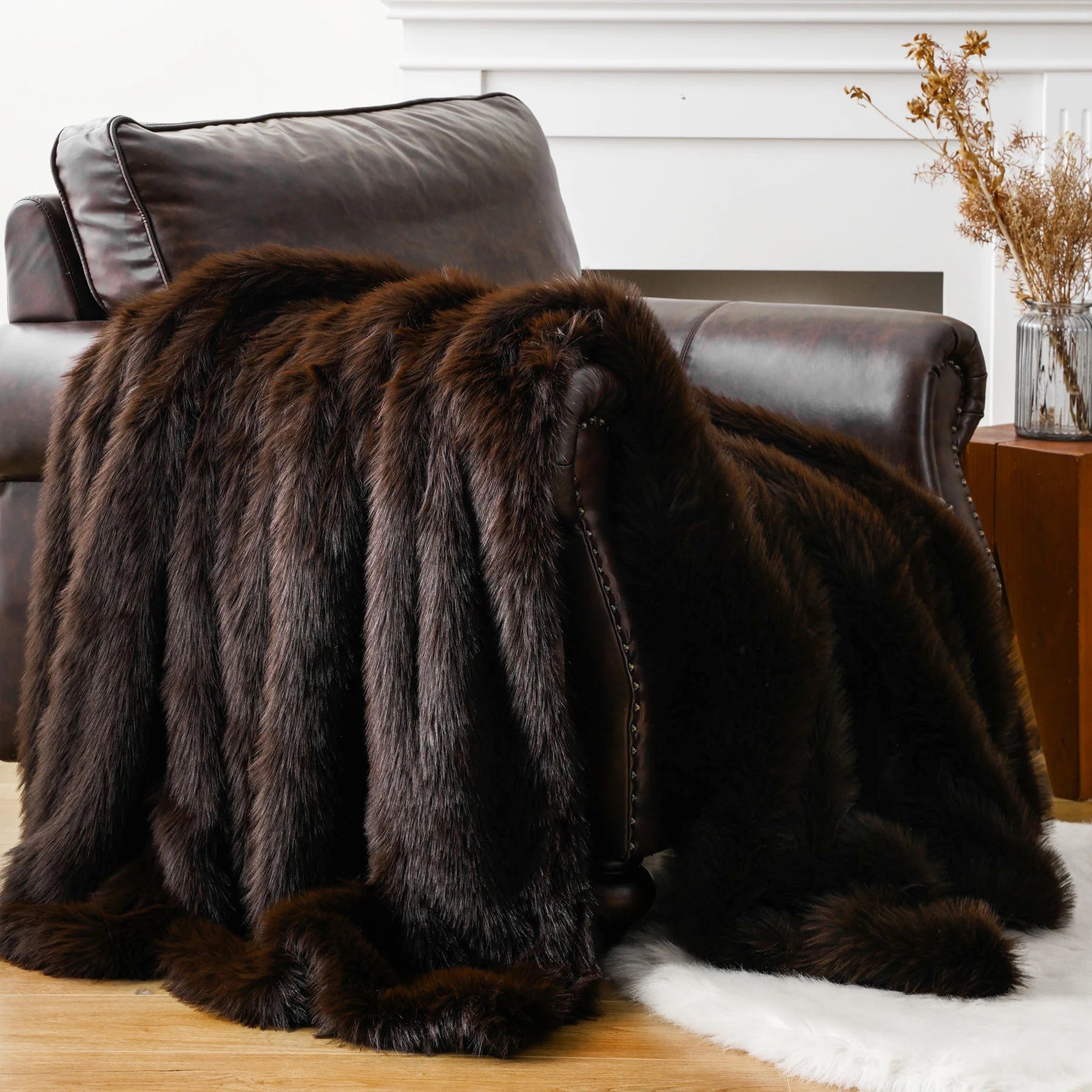 Luxury Faux Fur Throw Blanket