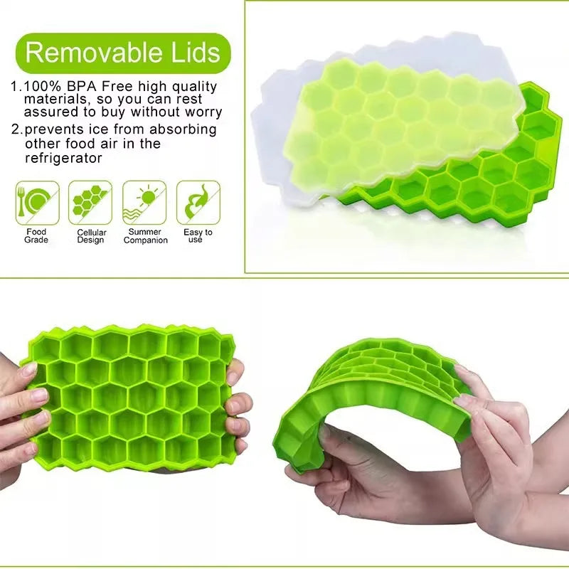 Silicone Honeycomb Ice Cube Trays