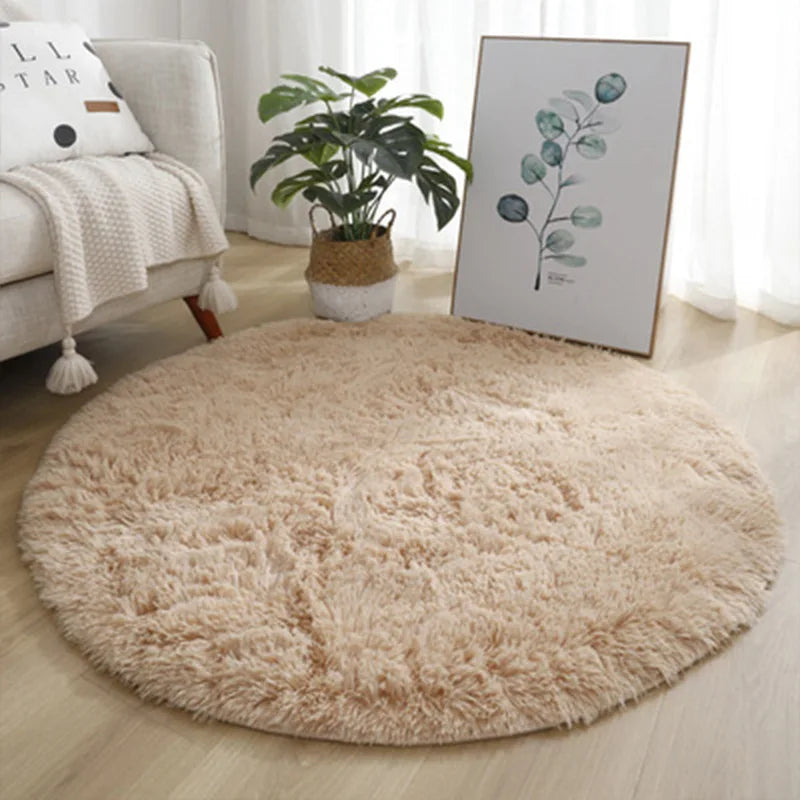 Cozy Plush Round Fluffy Rug