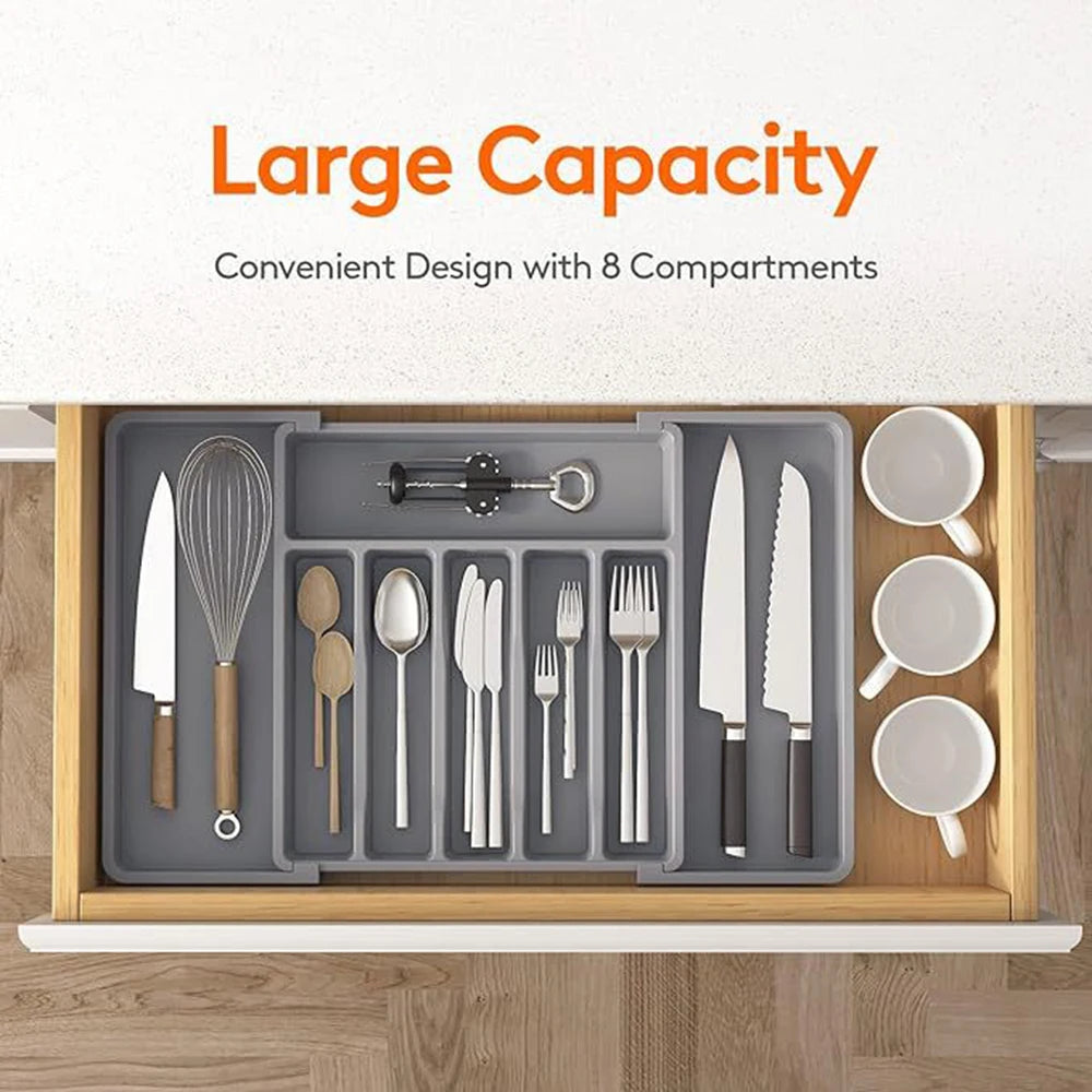 Premium Adjustable Flatware Organizer