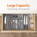 Premium Adjustable Flatware Organizer