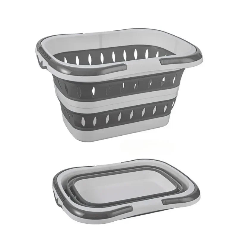 Space-Saving Collapsible Laundry Basket