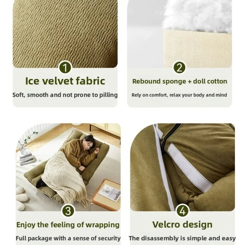 Rotating Fabric Swivel Lounge Chair