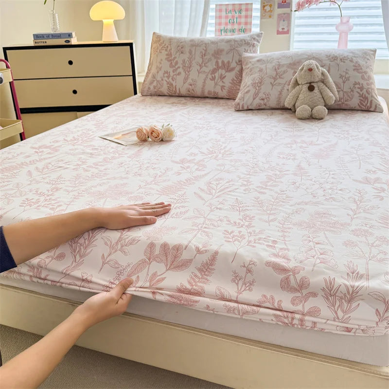 Soft 400TC Floral Fitted Sheet