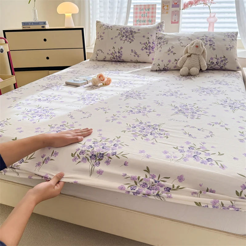 Soft 400TC Floral Fitted Sheet