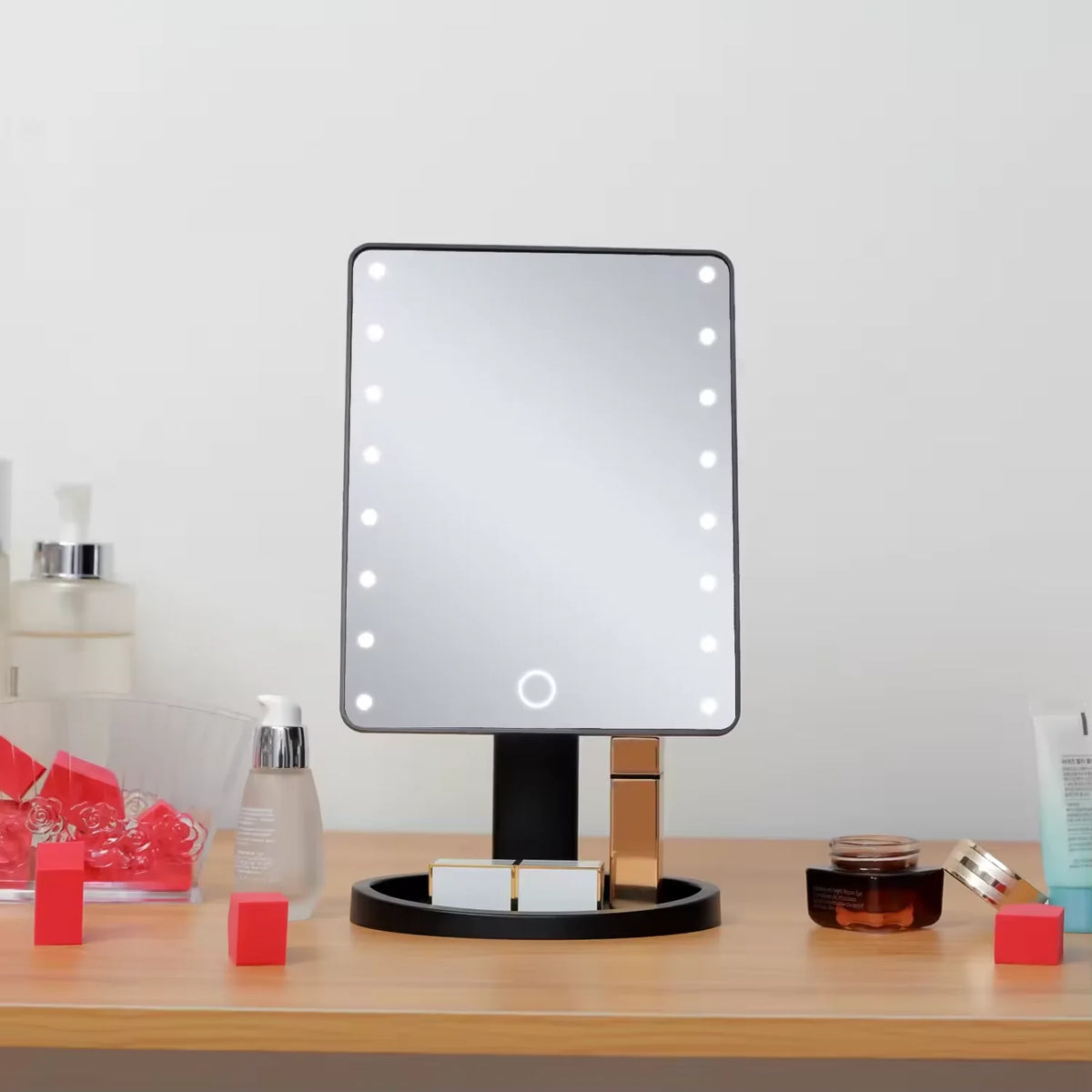 LED Touch-Control Vanity Makeup Mirror