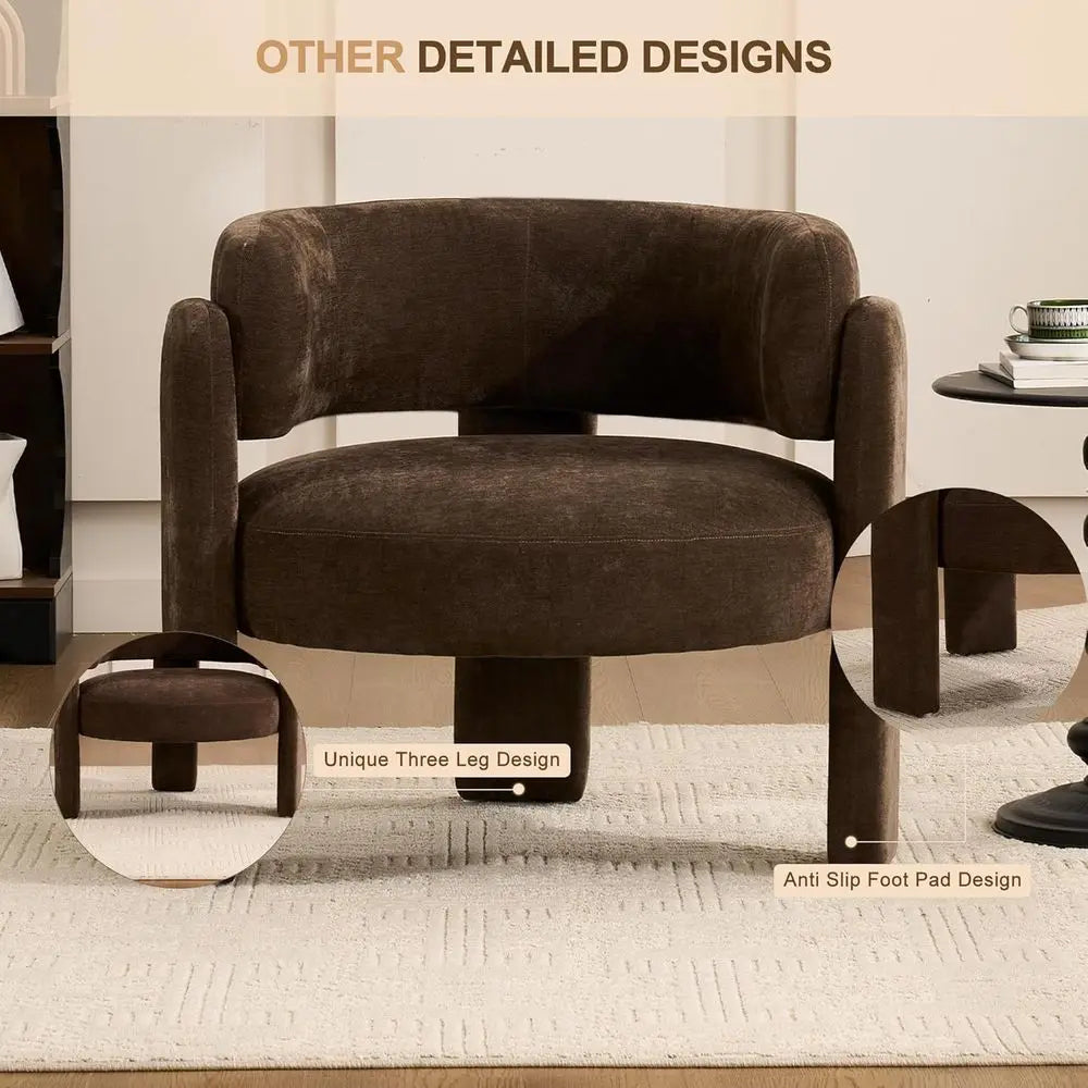 Modern Barrel Accent Chair