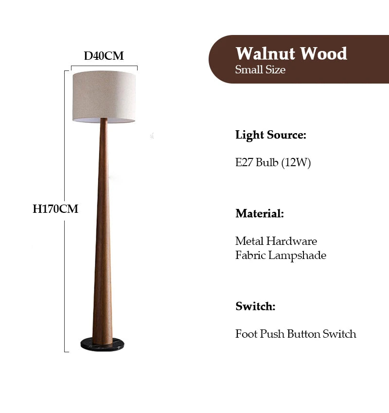 Luxury Wooden Floor Lamp