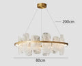 Nordic Glass Iron Pendant Chandelier