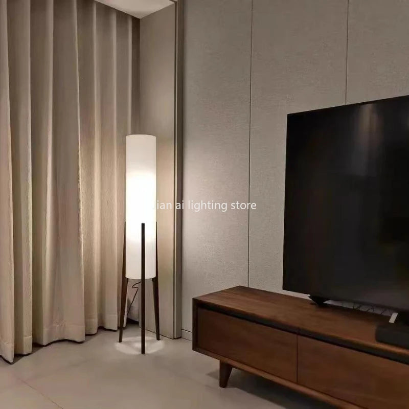 Zen Walnut Floor Lamp