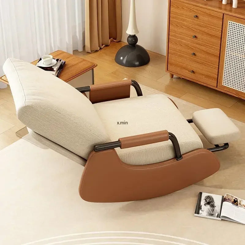 Modern Velvet Rocking Lounge Chair