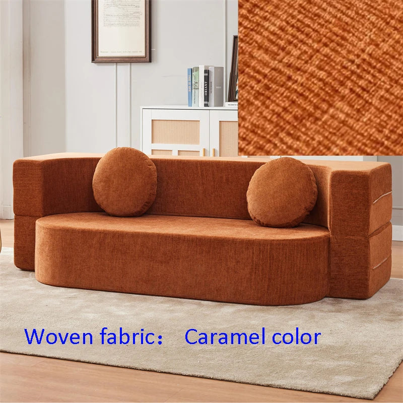 Compact Fabric Sofa Bed