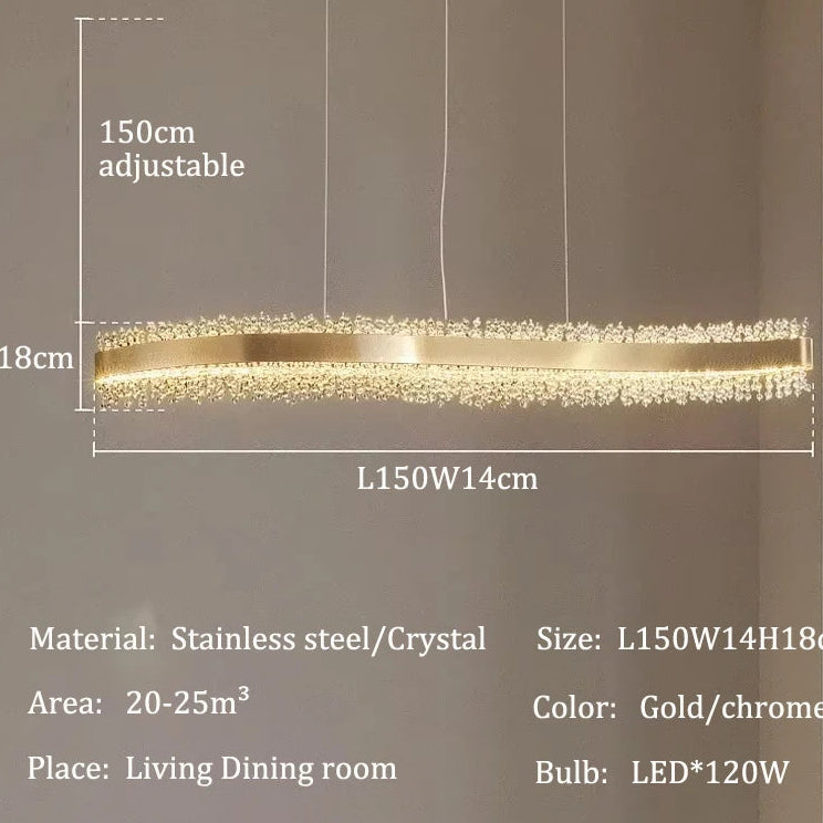 Luxury LED Crystal Chandelier Fixture