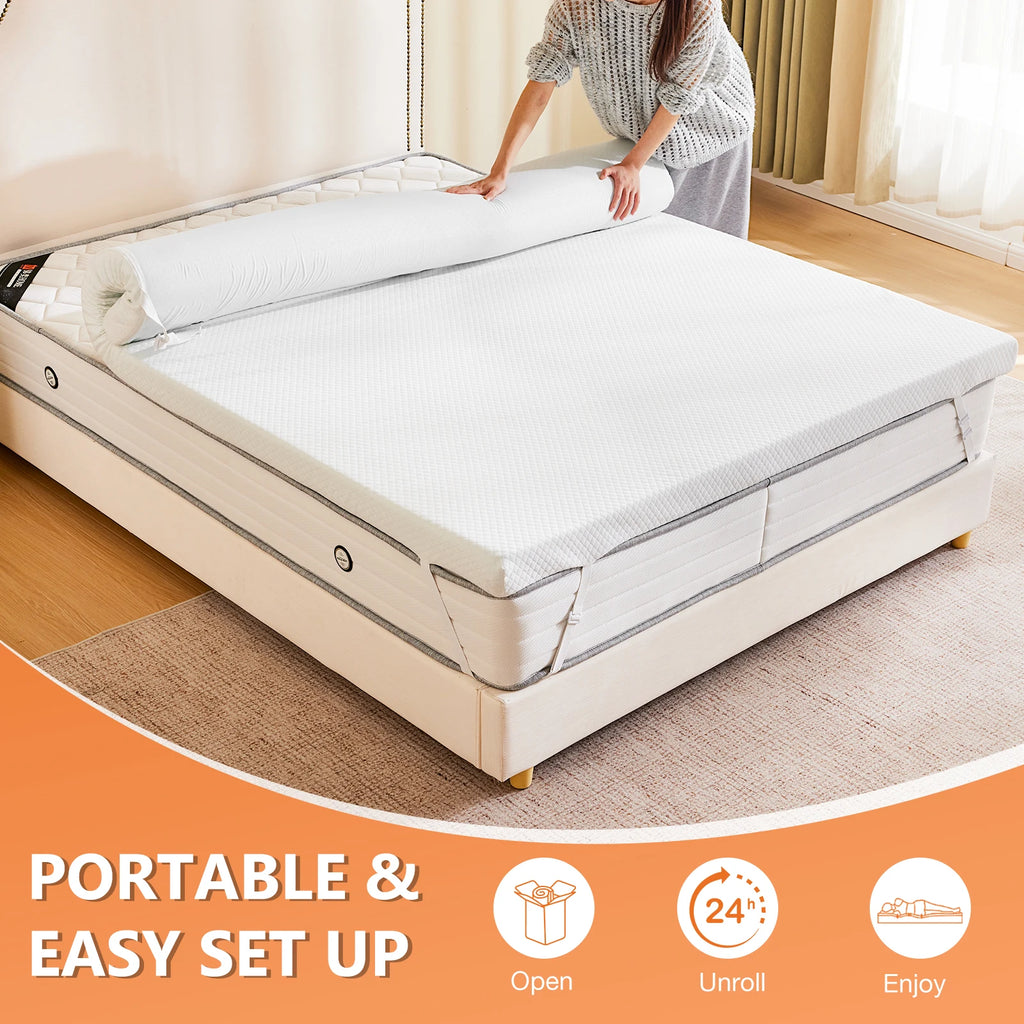 Gel Memory Foam Mattress Topper