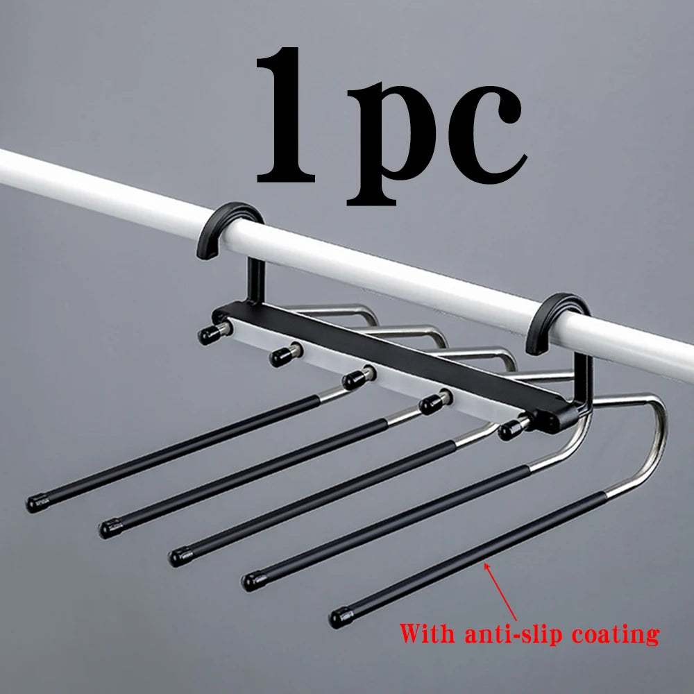 Space-Saving 5-Tier Pants Hanger