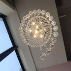 Spiral Crystal Staircase Chandelier