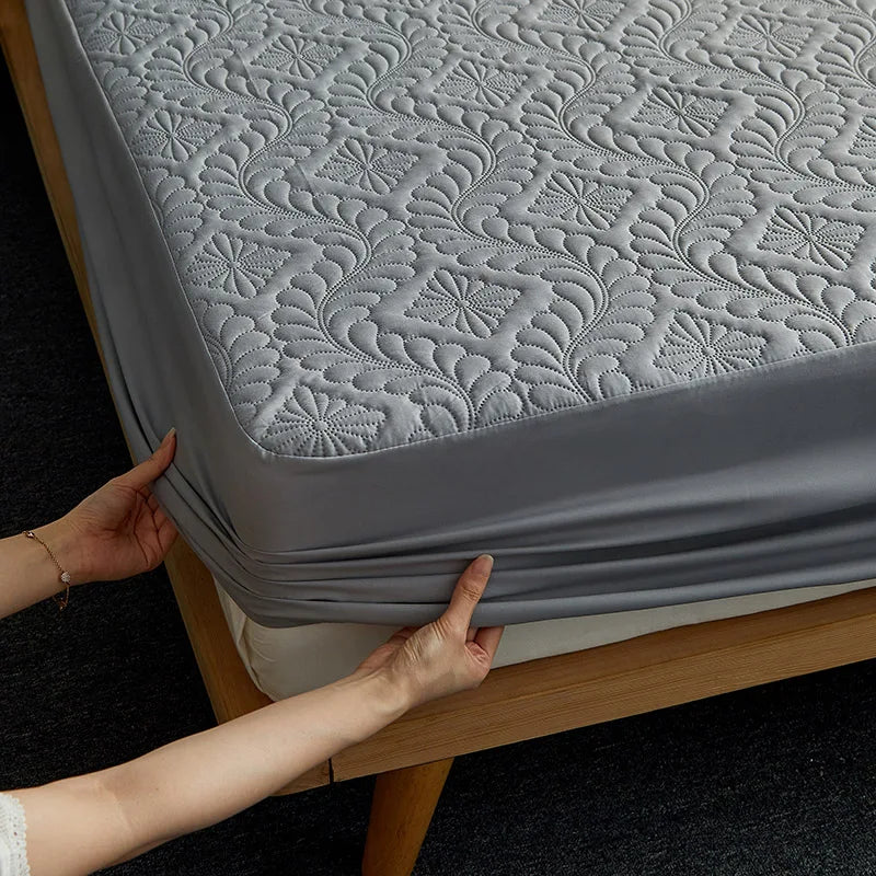 Waterproof Quilted Fitted Mattress Cover