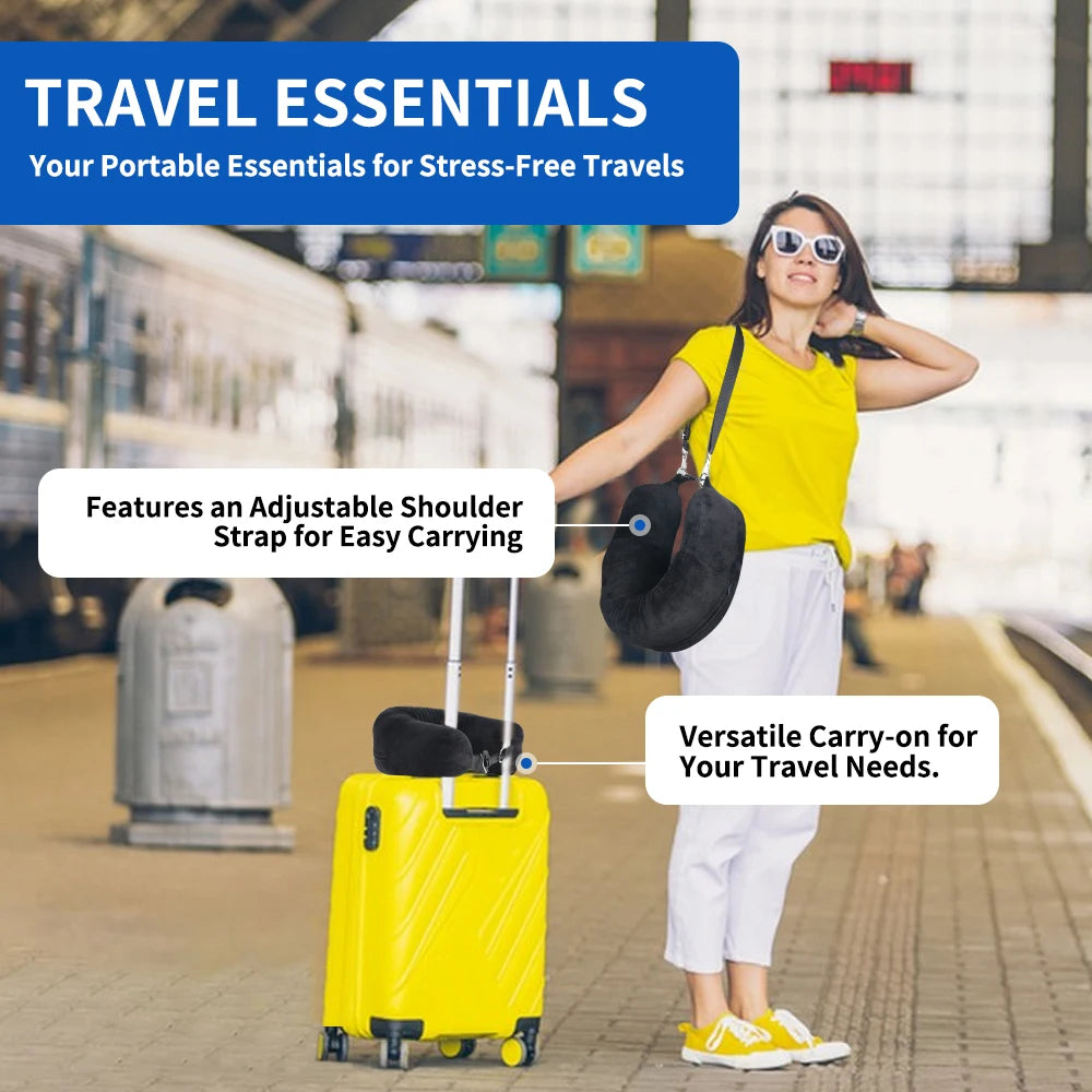 Innovative Travel Neck Pillow Organizer