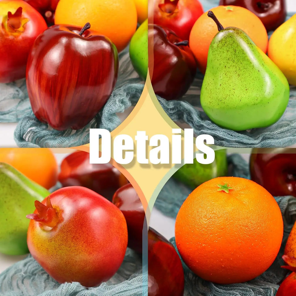 Lifelike Artificial Fruit Decoration Set