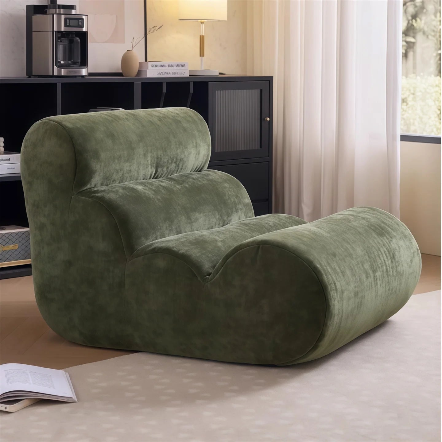 Modern Curved Lounge Chair Sofa