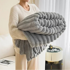 Fluffy Faux Fur Throw Blanket