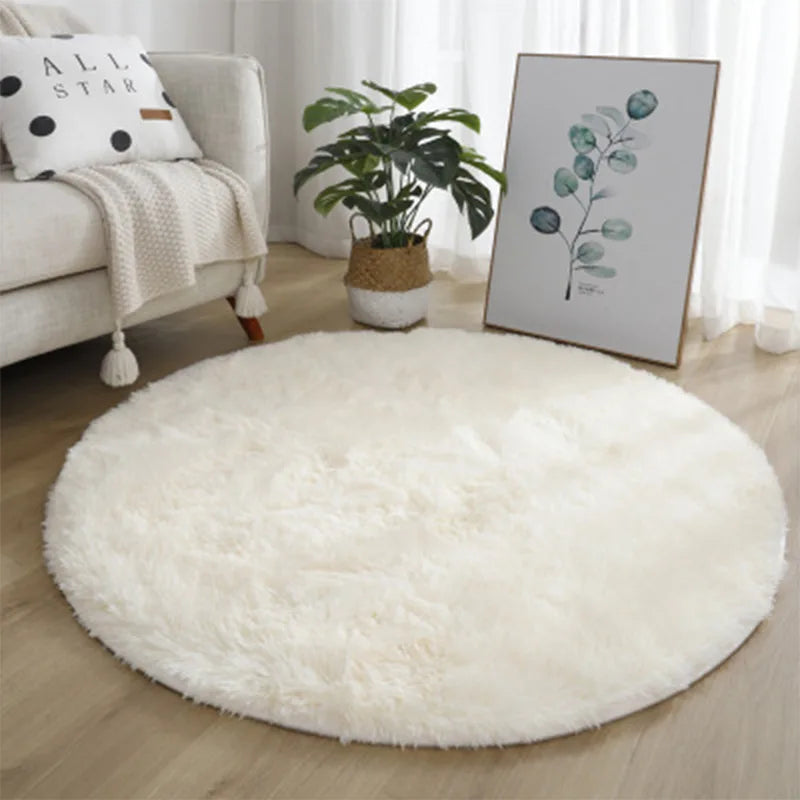 Cozy Plush Round Fluffy Rug