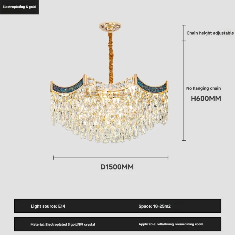Elegant Crystal Chandelier Designer Light