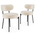 Ergonomic Round Dining Chairs Set