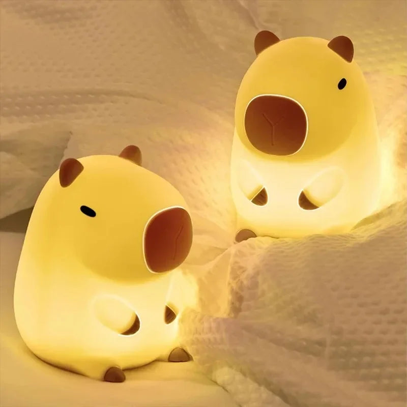 Cute Capybara Silicone Night Light