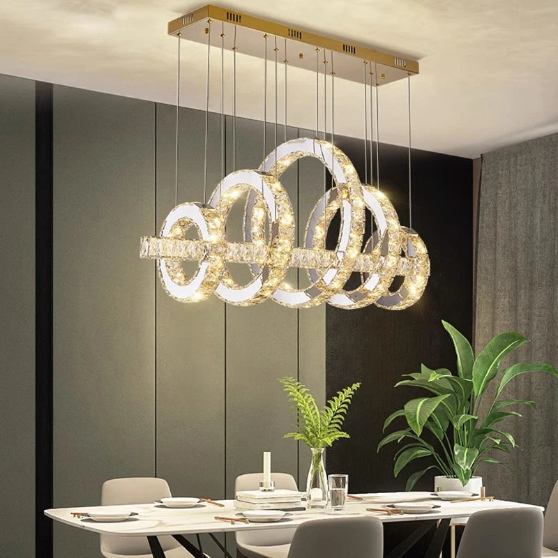 Modern Crystal Pendant Chandelier