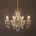 Gold Crystal Candle Chandelier Luxury
