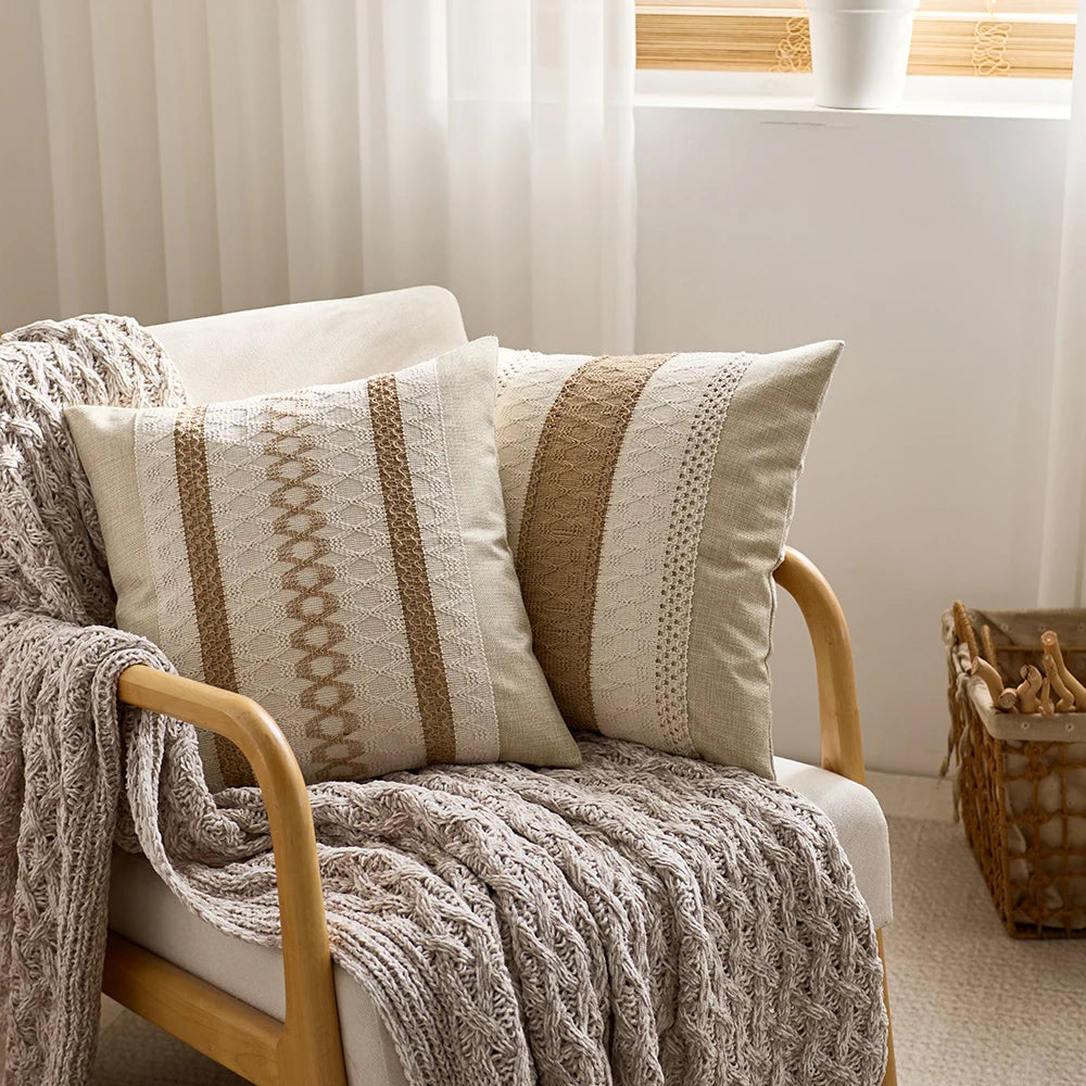 Boho Chic Macrame Pillowcase