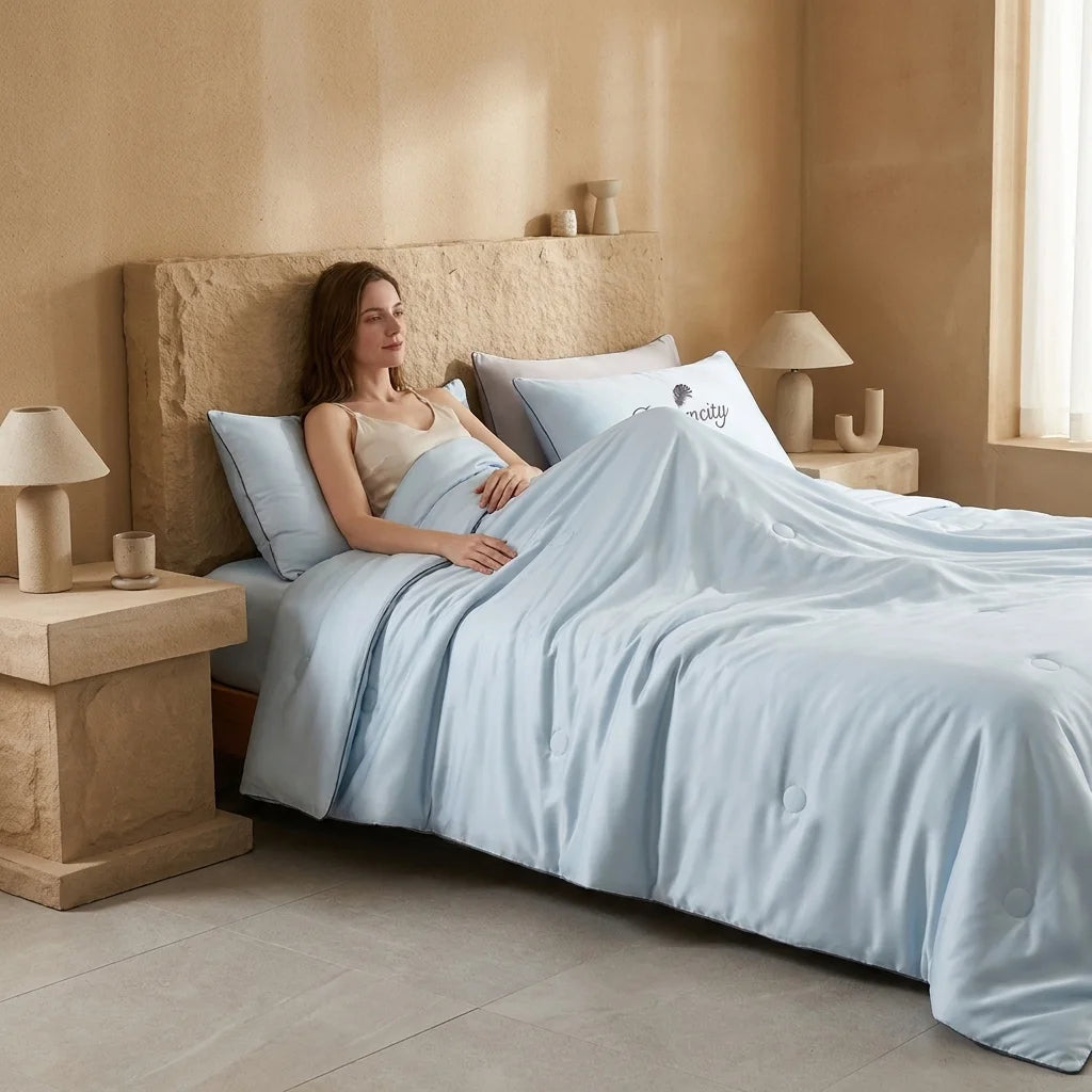 Cooling Ice Silk Summer Quilt