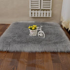 Faux Sheepskin Plush Area Rug