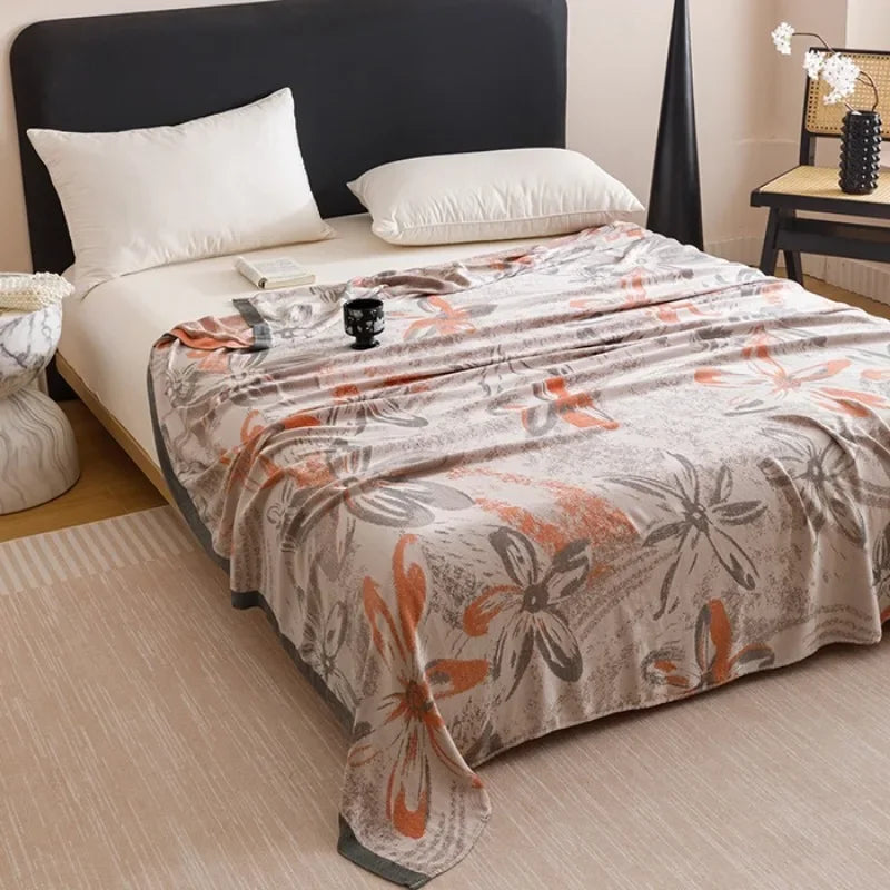 Bamboo Fiber Jacquard Cooling Blanket