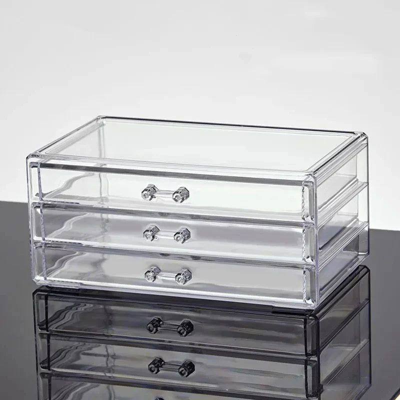 Clear Desktop Makeup Organizer