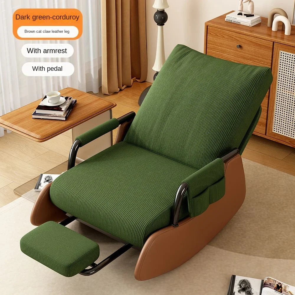 Modern Velvet Rocking Lounge Chair