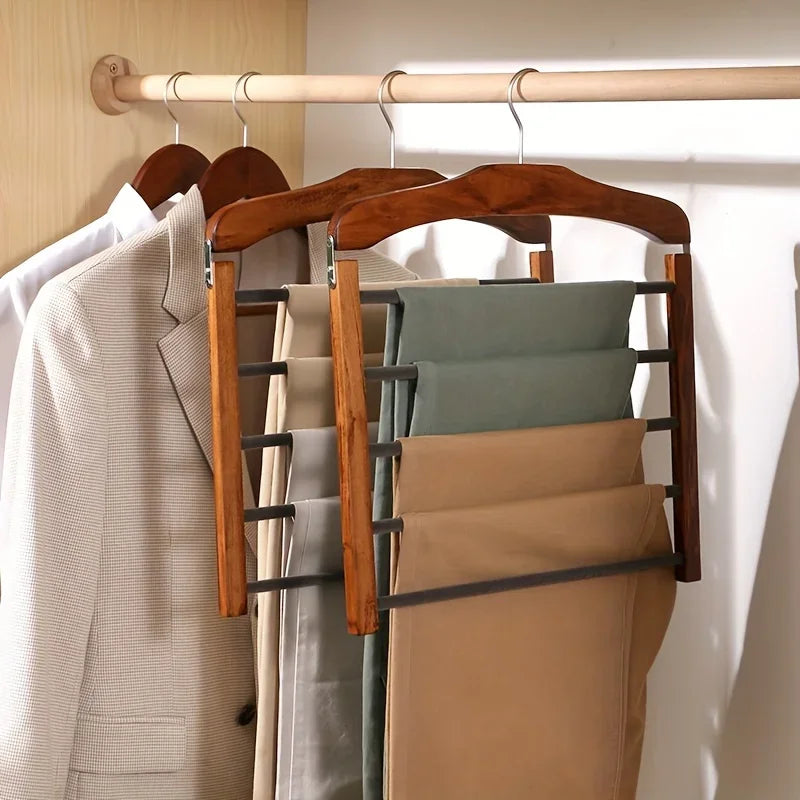 Premium 5-Rod Wooden Hanger