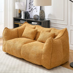 73" Chenille Bean Bag Loveseat