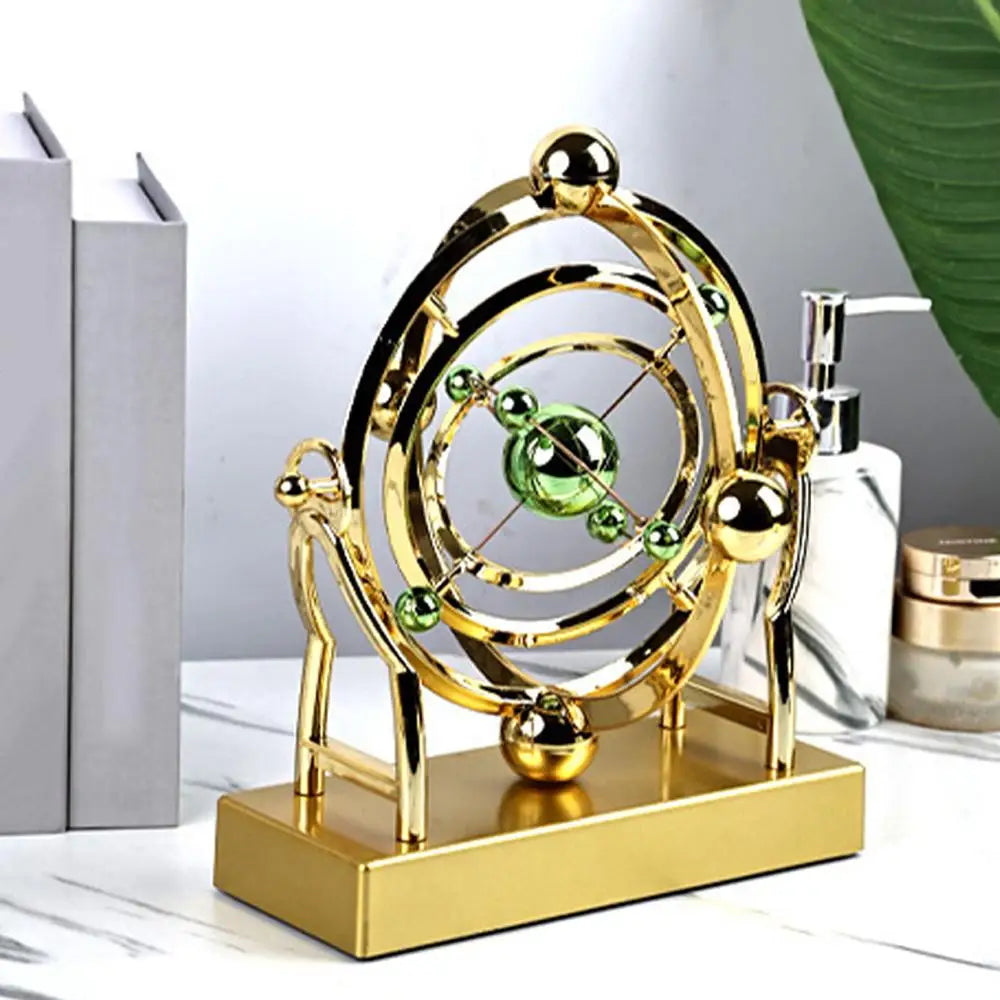 Celestial Orbit Kinetic Pendulum Sculpture