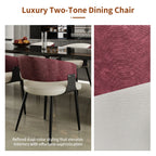 Microfiber Leather Upholstered Dining Chairs